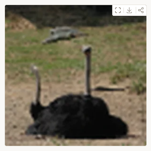 Generated ostrich